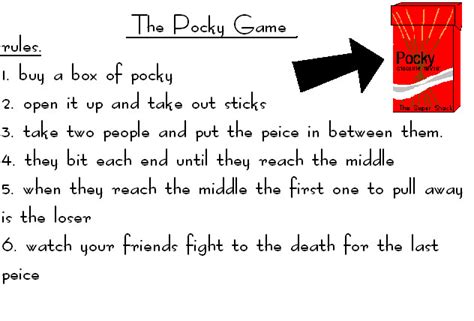 How to Play the Pocky Game .